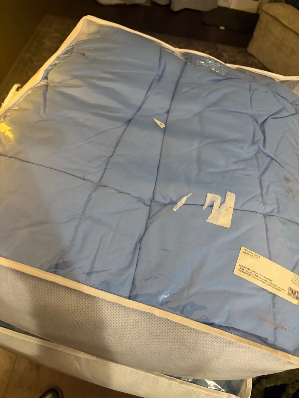The Company Store Classic Down Alternative Comforter - Ocean Blue